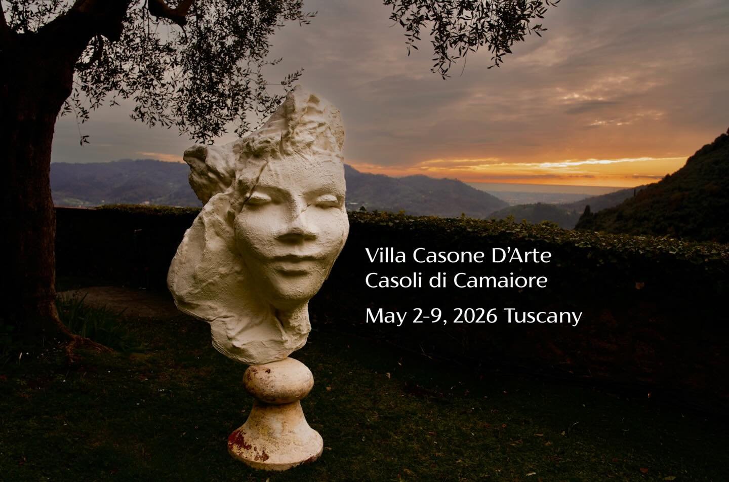Sculpture Residency &middot; Villa Casone d&rsquo;Arte
May 2&ndash;9, 2026 &middot; Tuscany
⠀
Hosted within a seventeen-hectare historic estate overlooking the Tyrrhenian Sea,
this seven-day program is conceived as a residency rather than a course, e